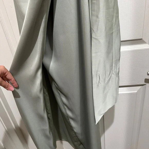 NWT Plus Size V. Chapman Dress June Corset Jacquard Front-Slit Gown Size 16 - Picture 11 of 14